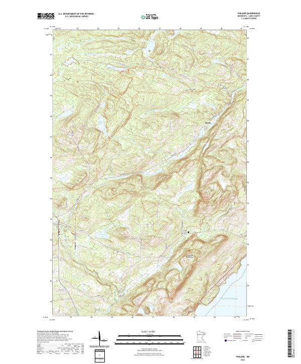 US Topo 7.5-minute map for Finland MN