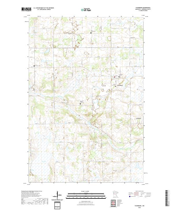 US Topo 7.5-minute map for Flensburg MN
