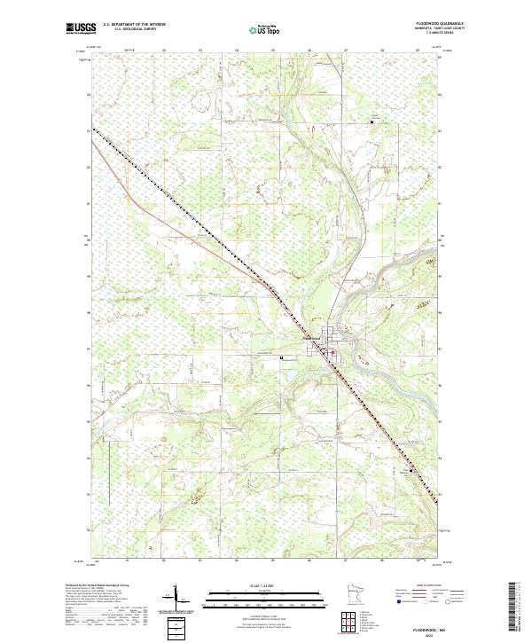 US Topo 7.5-minute map for Floodwood MN