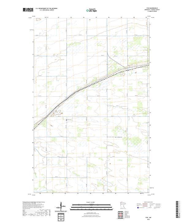 US Topo 7.5-minute map for Fox MN