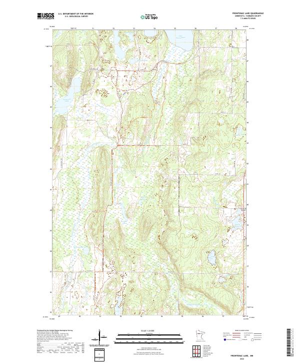 US Topo 7.5-minute map for Frontenac Lake MN