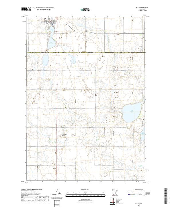 US Topo 7.5-minute map for Fulda MN