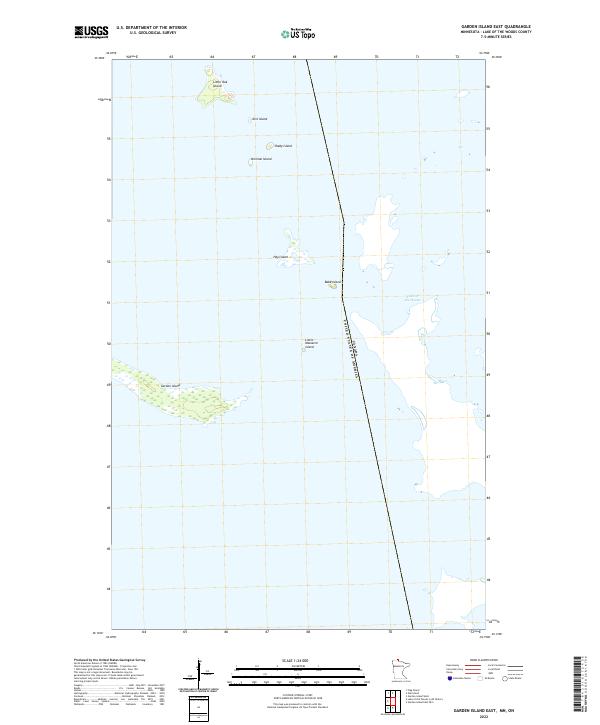 US Topo 7.5-minute map for Garden Island East MNON