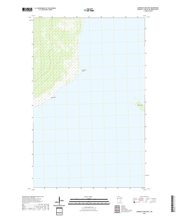 US Topo 7.5-minute map for Garden Island West MN