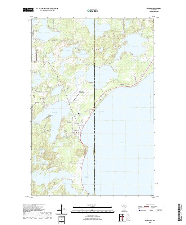 US Topo 7.5-minute map for Garrison MN