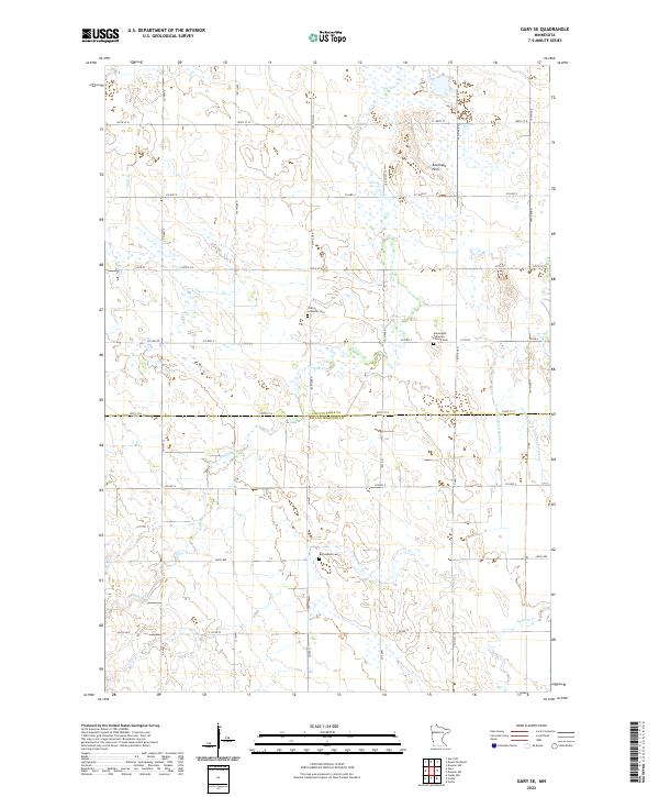 US Topo 7.5-minute map for Gary SE MN