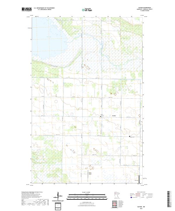 US Topo 7.5-minute map for Gatzke MN