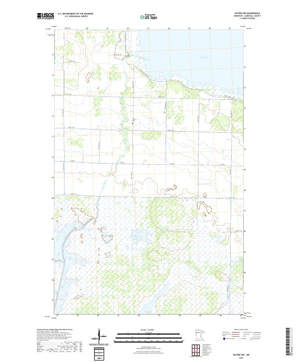 US Topo 7.5-minute map for Gatzke NW MN