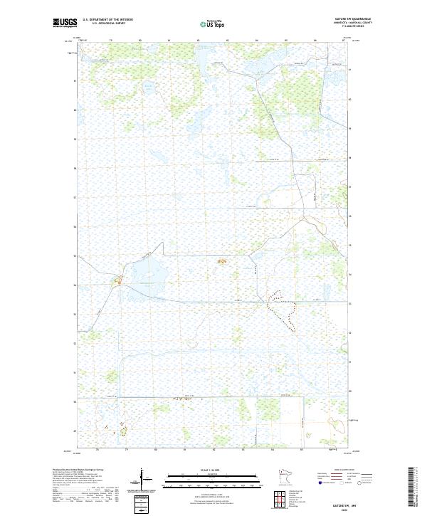 US Topo 7.5-minute map for Gatzke SW MN