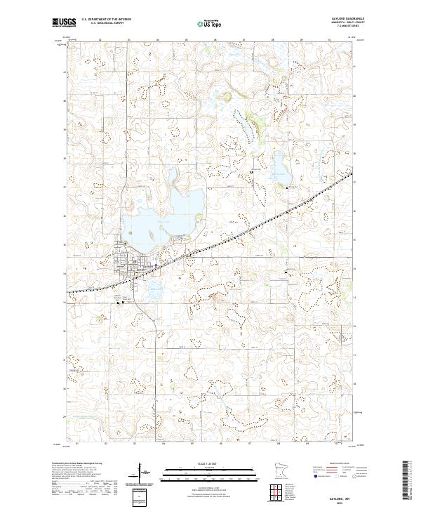 US Topo 7.5-minute map for Gaylord MN