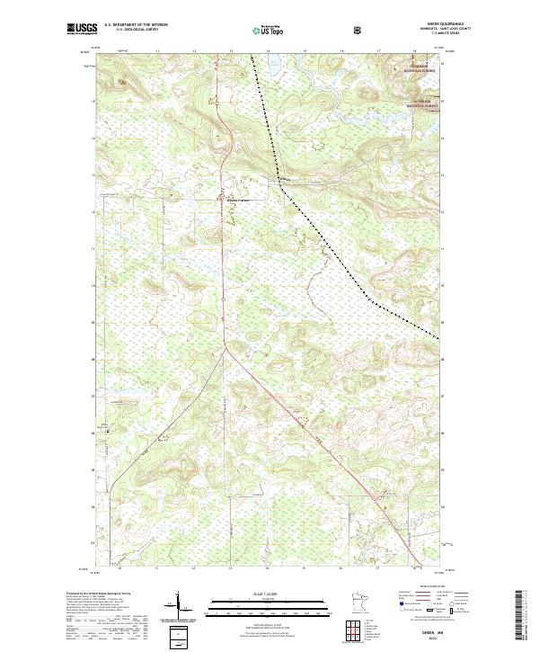 US Topo 7.5-minute map for Gheen MN
