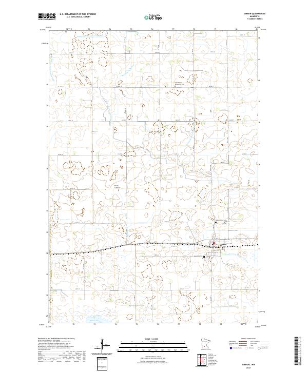 US Topo 7.5-minute map for Gibbon MN