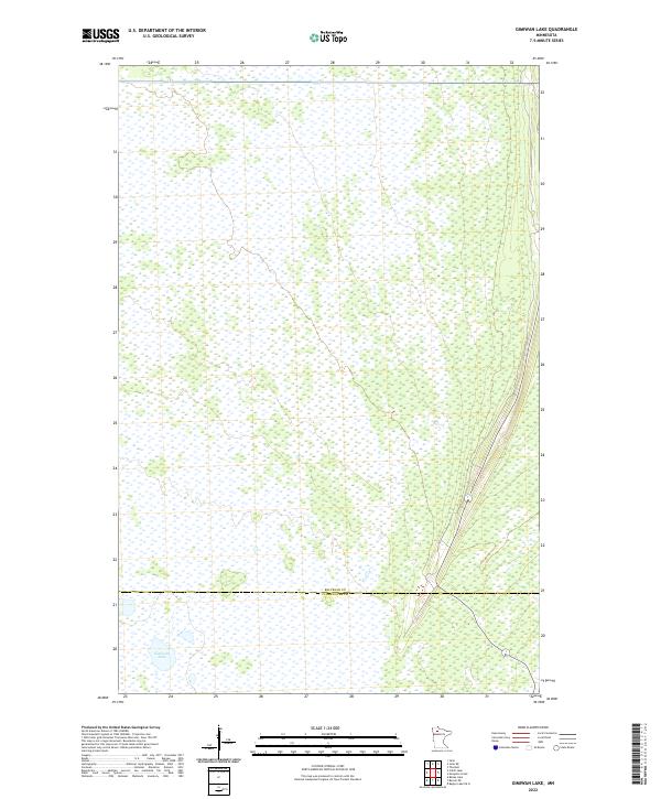 US Topo 7.5-minute map for Gimiwan Lake MN