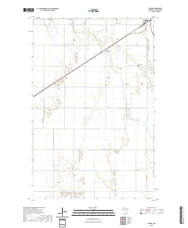 US Topo 7.5-minute map for Girard MN