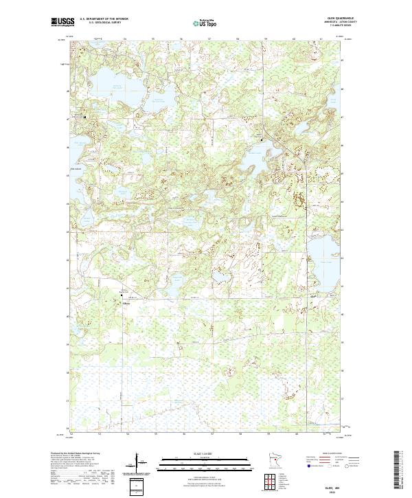 US Topo 7.5-minute map for Glen MN