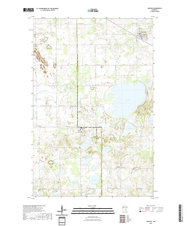 US Topo 7.5-minute map for Gonvick MN