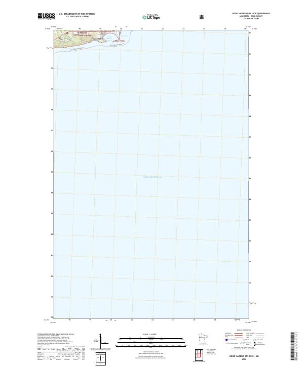 US Topo 7.5-minute map for Good Harbor Bay OE E MN