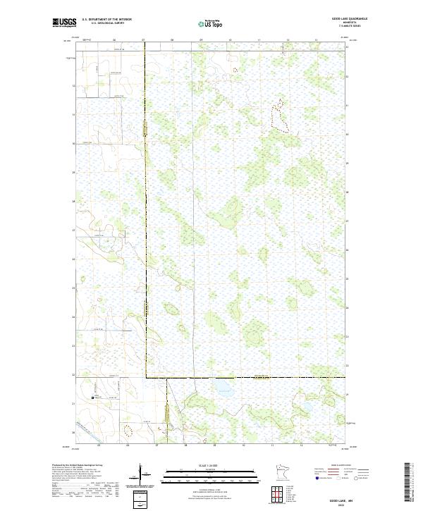 US Topo 7.5-minute map for Good Lake MN