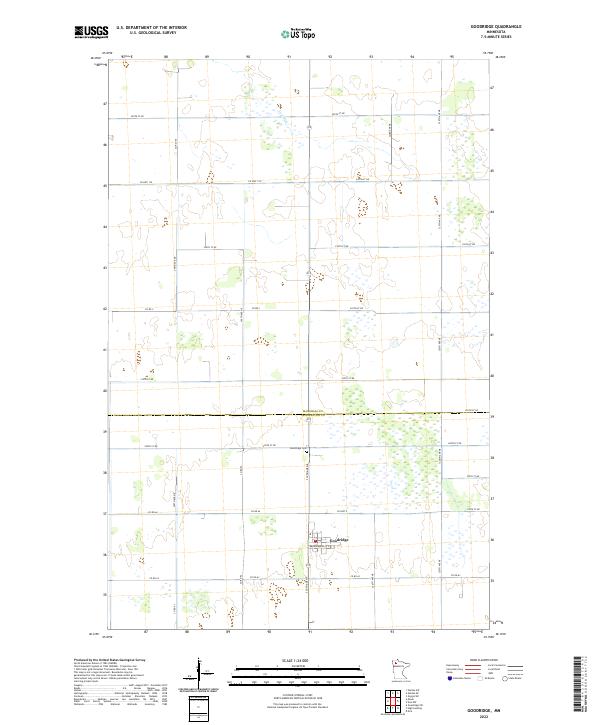 US Topo 7.5-minute map for Goodridge MN
