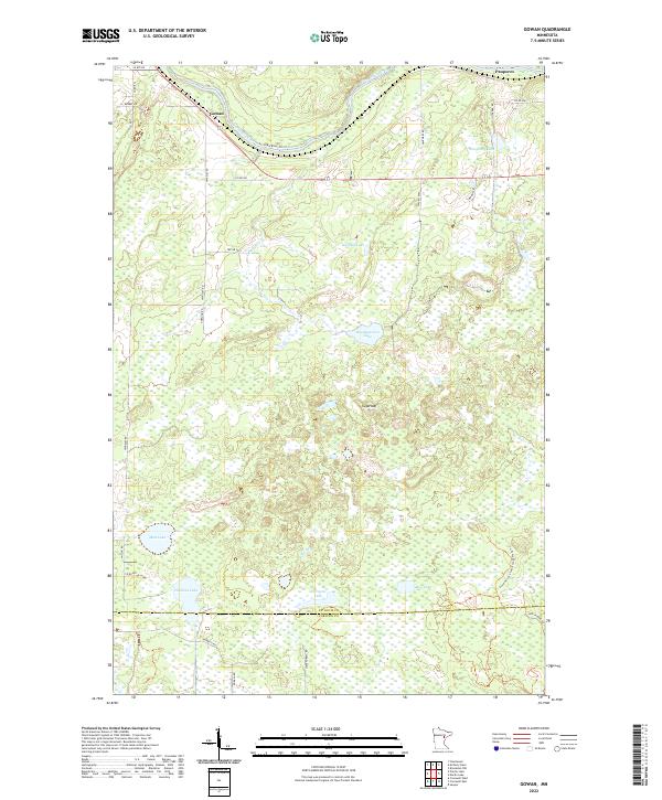 US Topo 7.5-minute map for Gowan MN