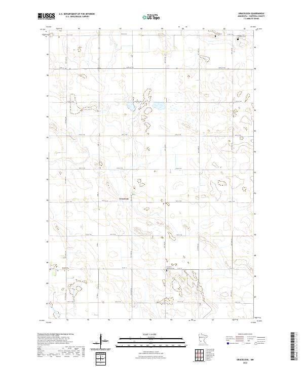 US Topo 7.5-minute map for Gracelock MN