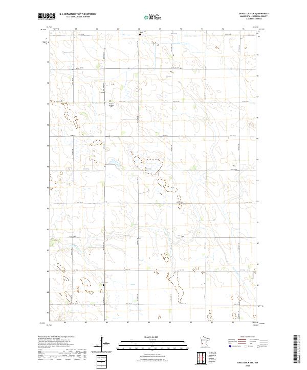 US Topo 7.5-minute map for Gracelock SW MN