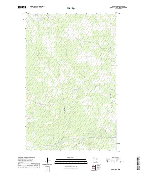 US Topo 7.5-minute map for Graceton SE MN