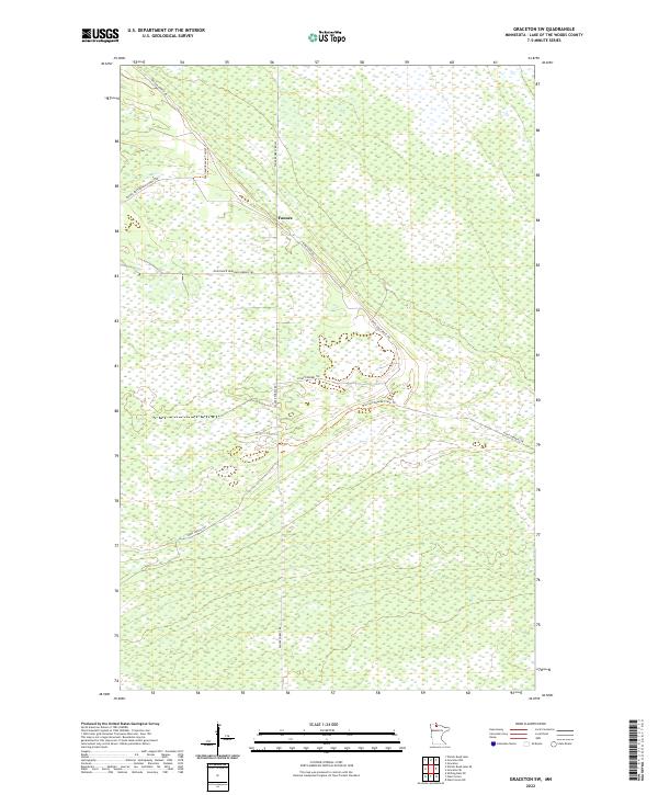 US Topo 7.5-minute map for Graceton SW MN