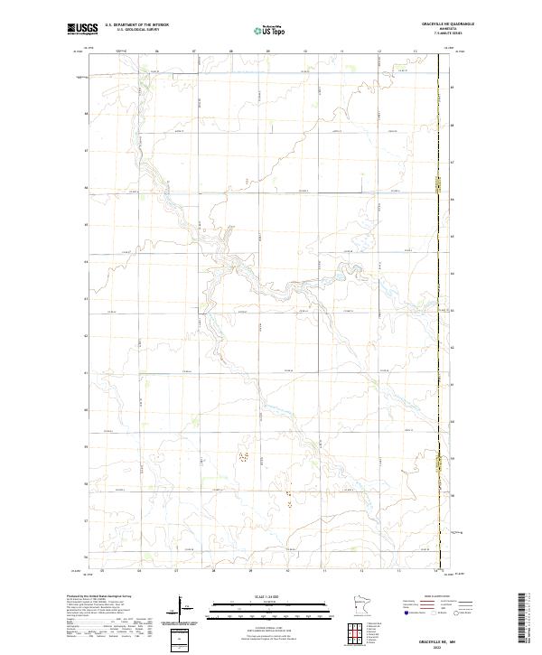 US Topo 7.5-minute map for Graceville NE MN