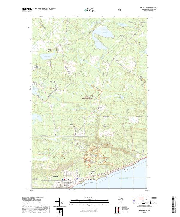 US Topo 7.5-minute map for Grand Marais MN