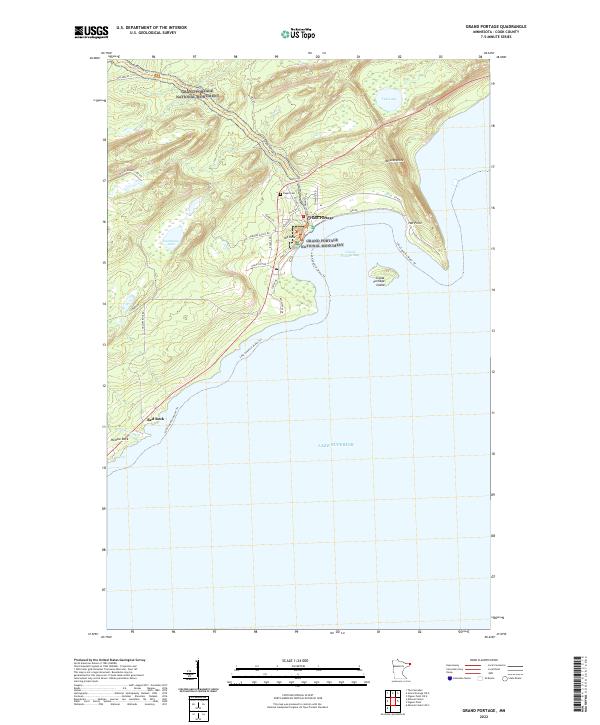 US Topo 7.5-minute map for Grand Portage MN