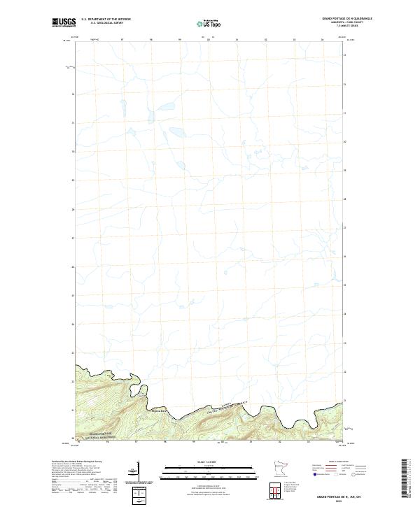 US Topo 7.5-minute map for Grand Portage OE N MNON