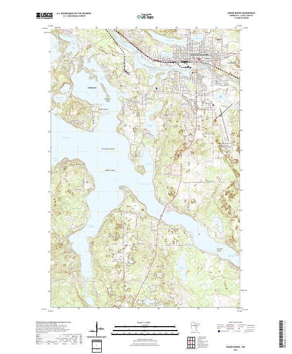 US Topo 7.5-minute map for Grand Rapids MN