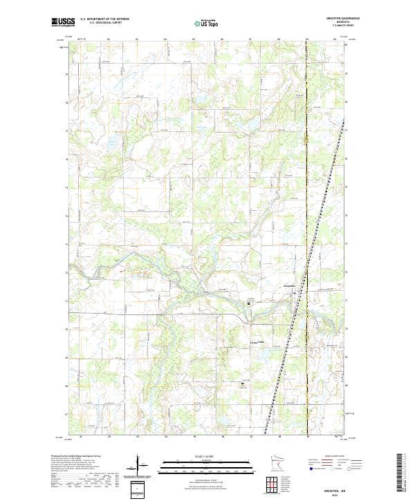 US Topo 7.5-minute map for Grasston MN