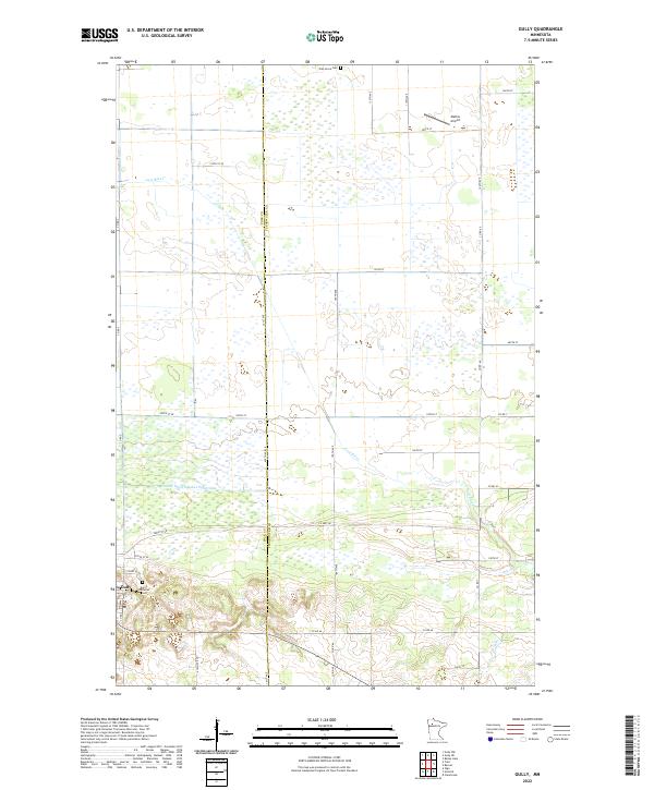 US Topo 7.5-minute map for Gully MN