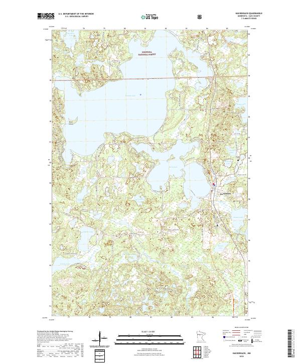 US Topo 7.5-minute map for Hackensack MN