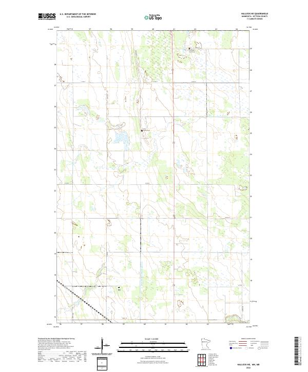 US Topo 7.5-minute map for Hallock NE MNMB