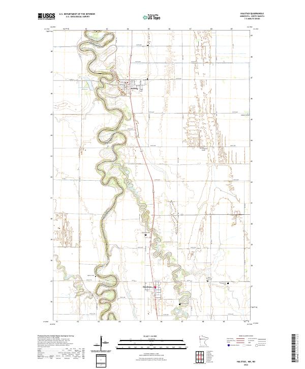 US Topo 7.5-minute map for Halstad MNND