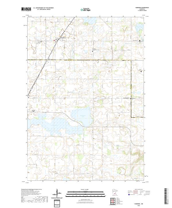 US Topo 7.5-minute map for Hamburg MN