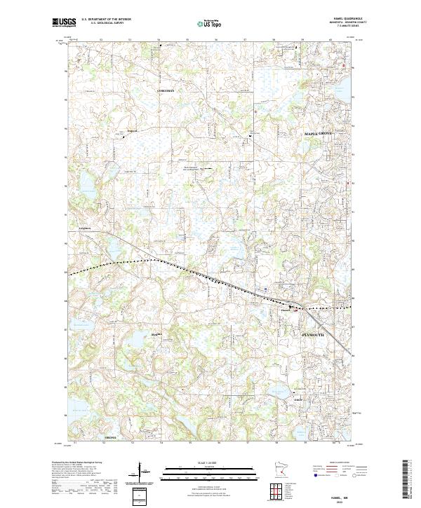 US Topo 7.5-minute map for Hamel MN