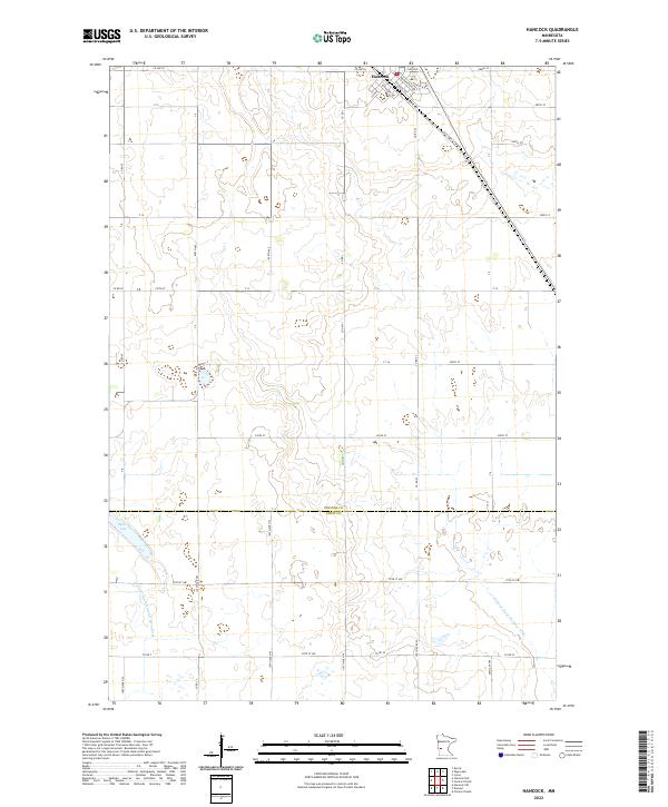 US Topo 7.5-minute map for Hancock MN