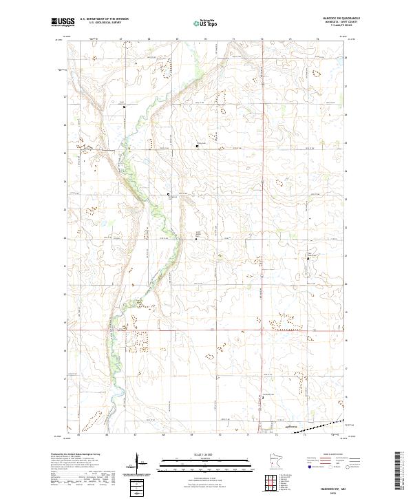 US Topo 7.5-minute map for Hancock SW MN