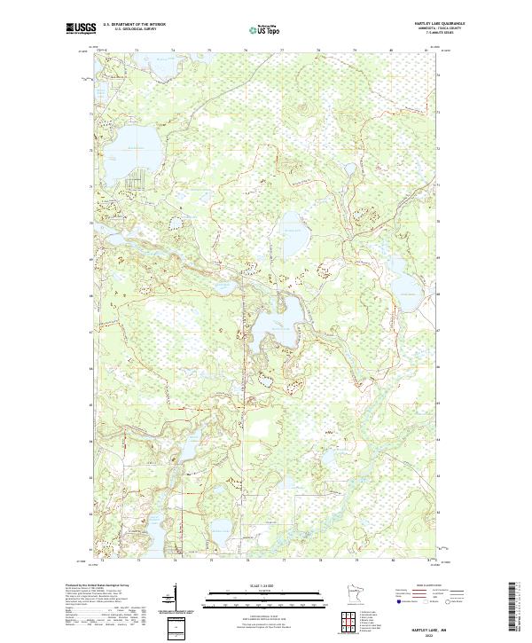US Topo 7.5-minute map for Hartley Lake MN