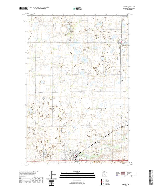 US Topo 7.5-minute map for Hawley MN