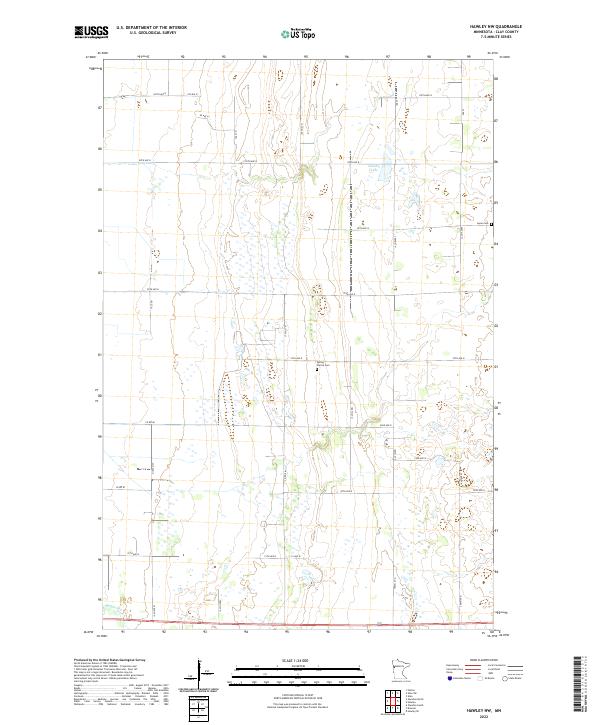 US Topo 7.5-minute map for Hawley NW MN