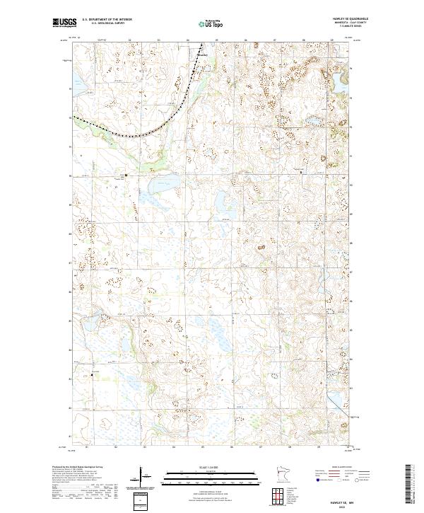 US Topo 7.5-minute map for Hawley SE MN