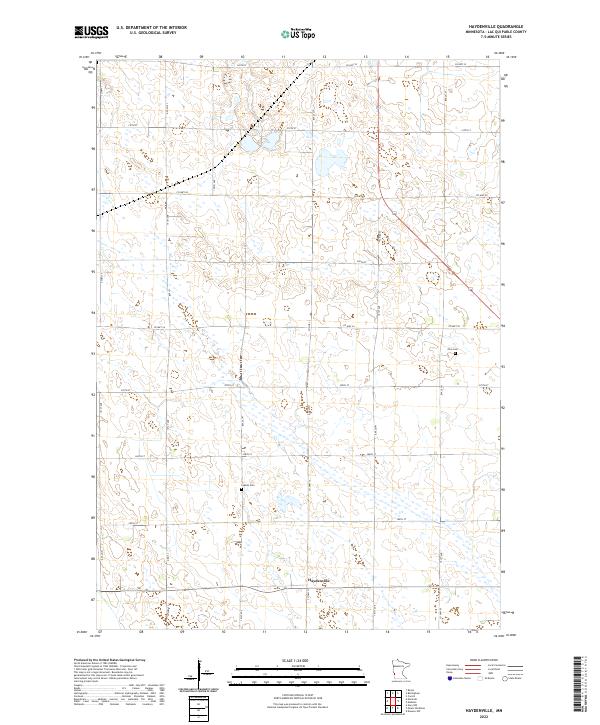 US Topo 7.5-minute map for Haydenville MN