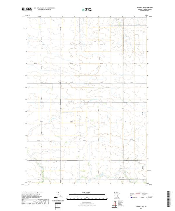 US Topo 7.5-minute map for Hayfield NW MN