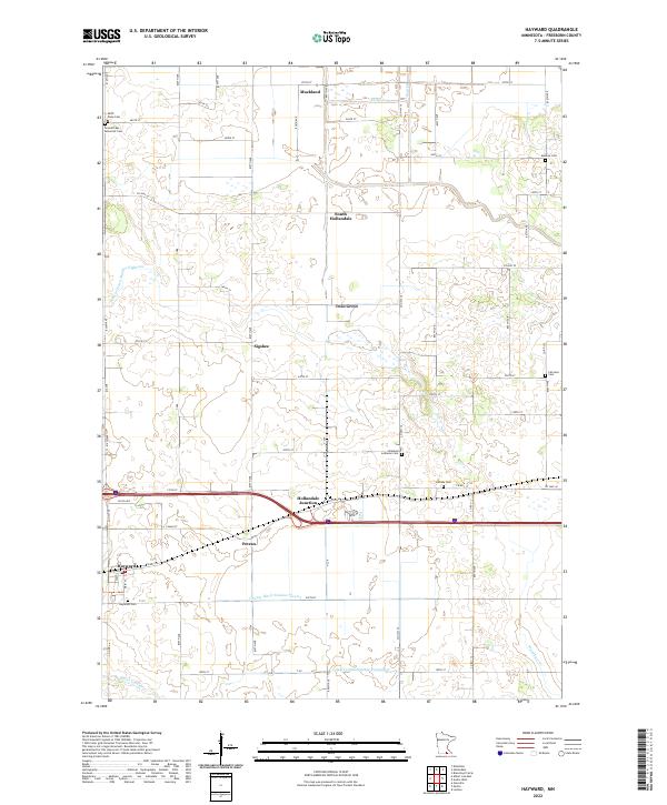 US Topo 7.5-minute map for Hayward MN