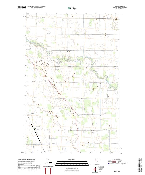 US Topo 7.5-minute map for Hazel MN